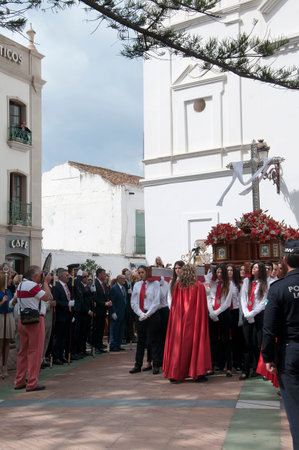 Easter Sunday Processions in Nerja Andalucia Spain
