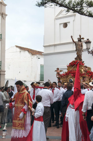 Easter Sunday Processions in Nerja Andalucia Spainのeditorial素材