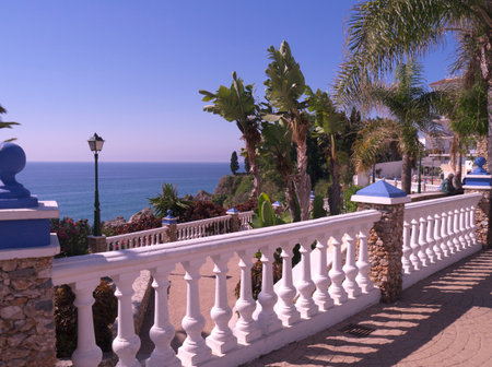 Mirador del Bendito Viewpoint in Nerja Andalucia Spainのeditorial素材