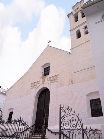 Frigiliana one of the most beautiful white villages of the Southern Spain area of Andalucia in the Alpujarra mountains のeditorial素材