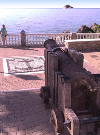 Mirador del Bendito Viewpoint in Nerja Andalucia Spainのeditorial素材