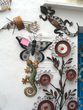 metal items for sale in Frigiliana Andalucia Spainのeditorial素材