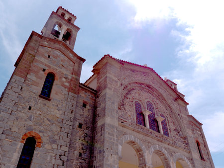 Church of St John in Kalloni on the island of Lesvos Greeceのeditorial素材