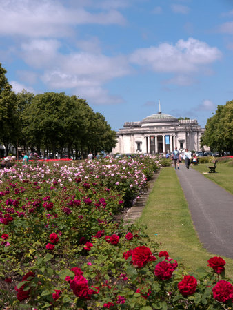 the model village of Port Sunlight, created by William Hesketh Lever for his Sunlight soap factory workers in 1888 のeditorial素材