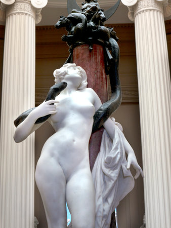 Statue in Museum in Cheshire Englandのeditorial素材