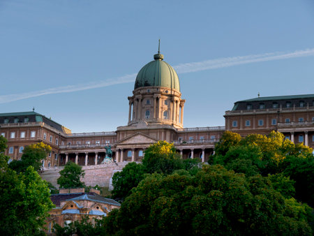Royal Palace or Castle in Budapest Capital of Hungaryのeditorial素材