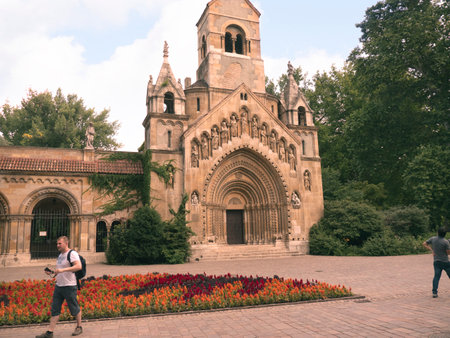 Vajdahunyad castle in Budapest Hungaryのeditorial素材
