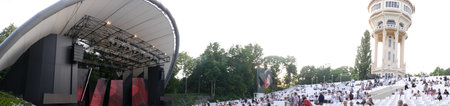 Panorama of the Open air Theatre in Budapest Hungary