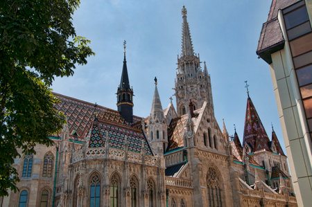 St Matthias Cathedral In Budapest Hungaryのeditorial素材