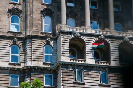 Royal Palace or Castle in Budapest Hungaryのeditorial素材