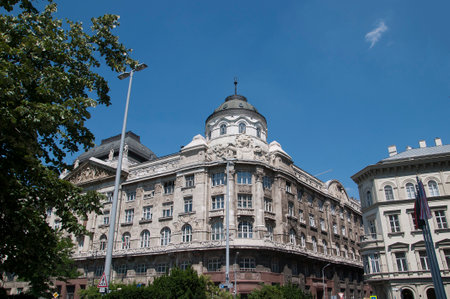 Gresham Building in Budapest Hungaryのeditorial素材