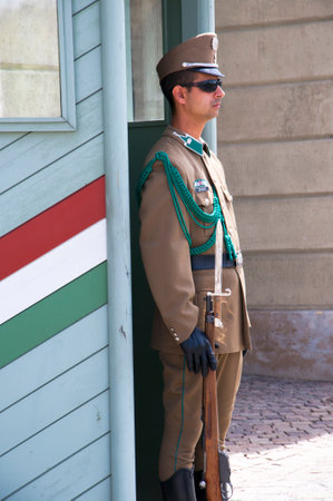 Presidential Palace in Castle District of Budapest Hungaryのeditorial素材