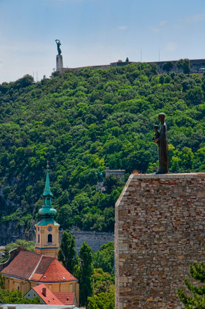 view from the Royal Palace in Budapest Hungaryのeditorial素材