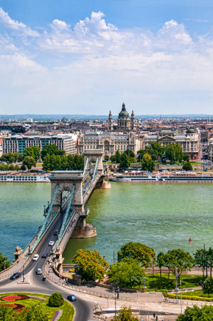 View from the Royal Palace in Budapest Hungaryのeditorial素材