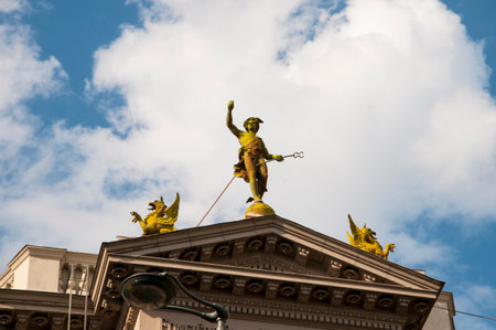 Ornate buildings in Budapest Hungaryのeditorial素材