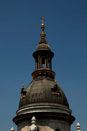 View from the Dome of the Cathedral of St Stephan in Budapest Hungaryのeditorial素材