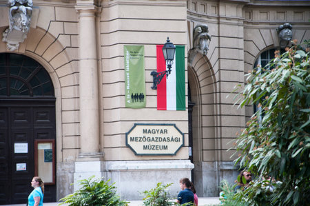Vajdahunyad Castle in the City Park in Budapest Hungaryのeditorial素材