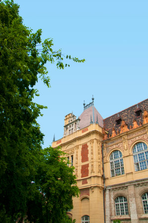 Vajdahunyad Castle in the City Park in Budapest Hungaryのeditorial素材