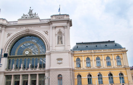 Eastern Railway Station in Budapest Hungaryのeditorial素材