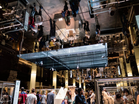 the Egyptian Museum in Turin, the largest Egyptian collection outside Egypts Cairo Museumのeditorial素材