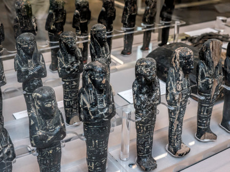 Ushabti Figures in the Egyptian Museum in Turin, the largest Egyptian collection outside Egypt?s Cairo Museumのeditorial素材