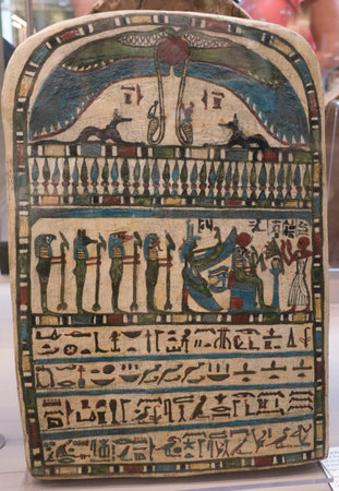 Stele in the Egyptian Museum in Turin, the largest Egyptian collection outside Egypts Cairo Museum