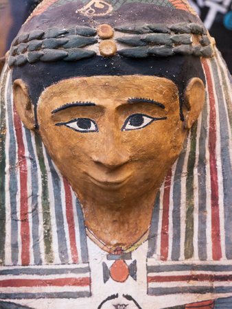 the Egyptian Museum in Turin, the largest Egyptian collection outside Egypts Cairo Museumのeditorial素材