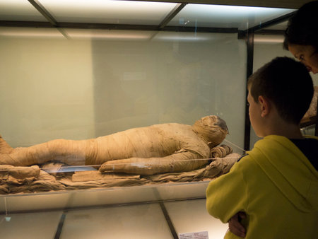 The Egyptian Museum in Turin,Italyのeditorial素材