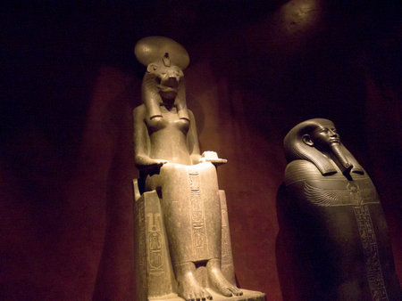 Pharaoh in the  Egyptian Museum in Turin, Italyのeditorial素材