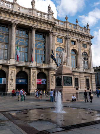 Palazza Madama in Turin Italyのeditorial素材