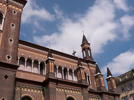 Church in Turin Italyのeditorial素材