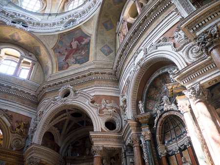 Church of St John the Baptist in Turin Italyのeditorial素材