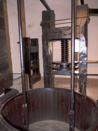 Borgo Medievale was a castle where elements of buildings from all over Italy were put together to create a replica Castle in Turin Italyのeditorial素材