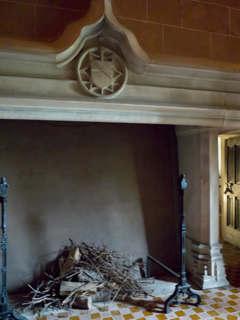 Borgo Medievale is a castle where elements of buildings from all over Italy were put together to create a replica Castle in Turin Italyのeditorial素材