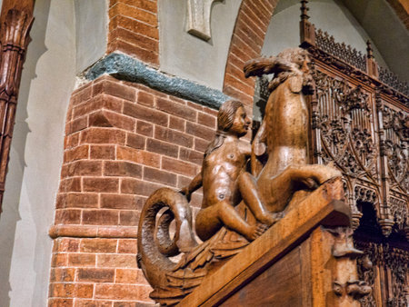 Exhibits in a religious Museum in Turin Italyのeditorial素材