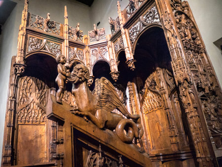 Exhibits in a religious Museum in Turin Italyのeditorial素材