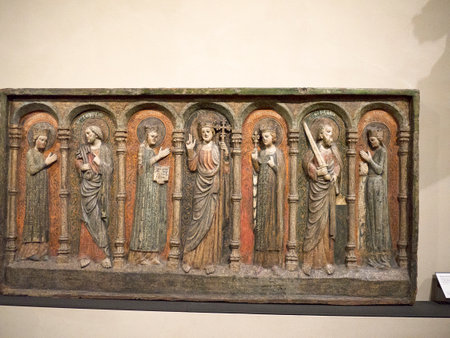 Exhibits in a religious Museum in Turin Italyのeditorial素材