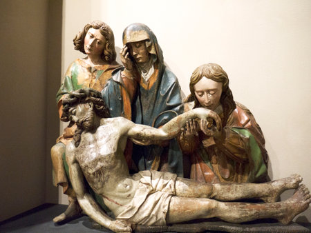 Exhibits in a religious Museum in Turin Italyのeditorial素材