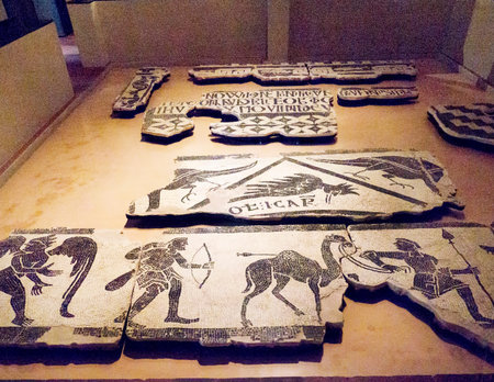 Mosaic Exhibit in a Museum in Turin Italy