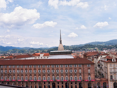View from the Palazzo Madama in Turin Italyのeditorial素材
