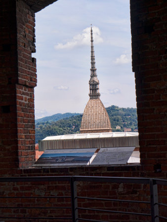 View from the Palazzo Madama in Turin Italyのeditorial素材