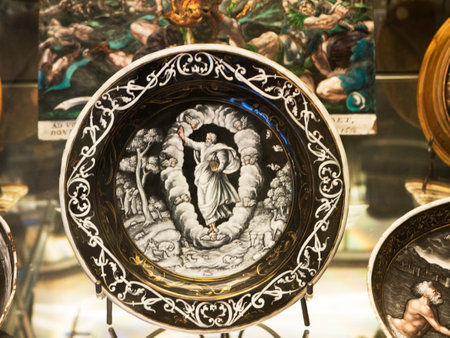 Ceramic Exhibits in a Museum in Turin Italyのeditorial素材