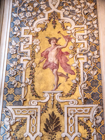 Interiors of the Palazzo Madama in Turin Italyのeditorial素材