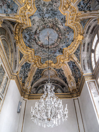 Interiors of the Palazzo Madama in Turin Italyのeditorial素材