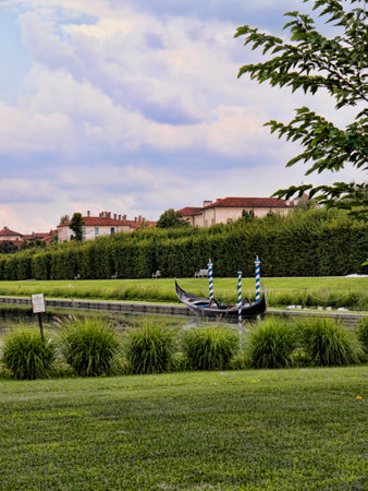 The gardens at the Venaria Reale or the Reggia a royal hunting lodge on the outskirts  of Turin Italyのeditorial素材