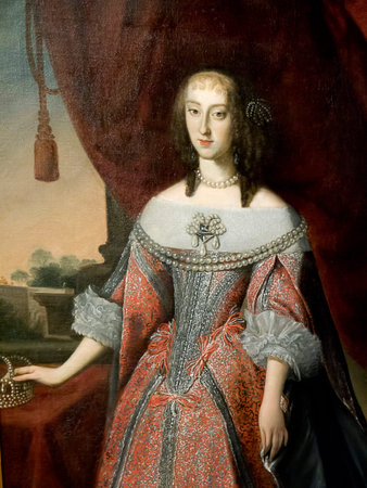 Portrait of a Lady of the House Savoy in Turin Italyのeditorial素材