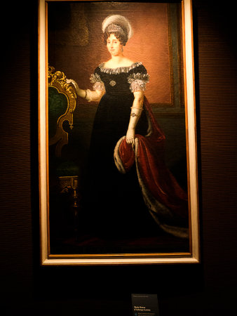 Portrait of a Lady of the House Savoy in Turin Italyのeditorial素材