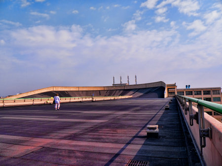 Fiat Factory Rooftop Racetrack at the Lingotto in Turin Italyのeditorial素材
