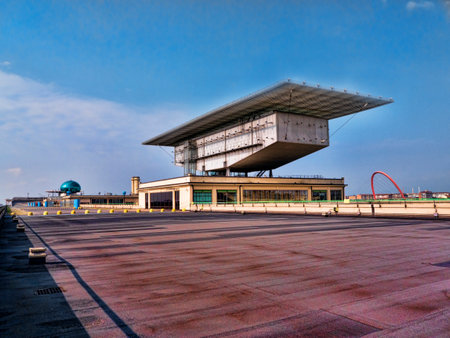 Fiat Factory Rooftop Racetrack at the Lingotto in Turin Italyのeditorial素材