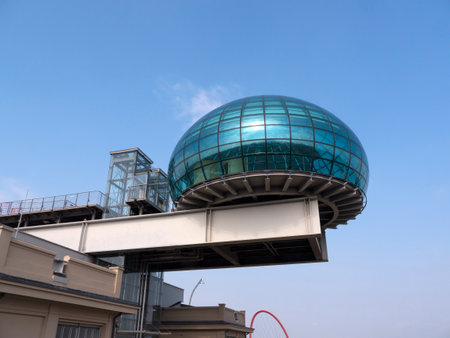 Fiat Factory Rooftop Racetrack at the Lingotto in Turin Italyのeditorial素材